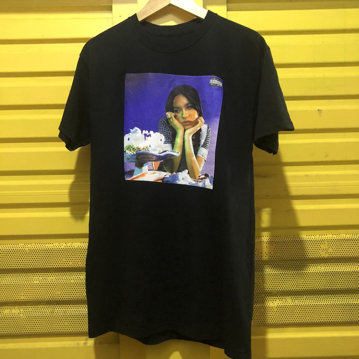 image of Band Tees Olivia Rodrigo Sour in Black, Men's (Size Medium)