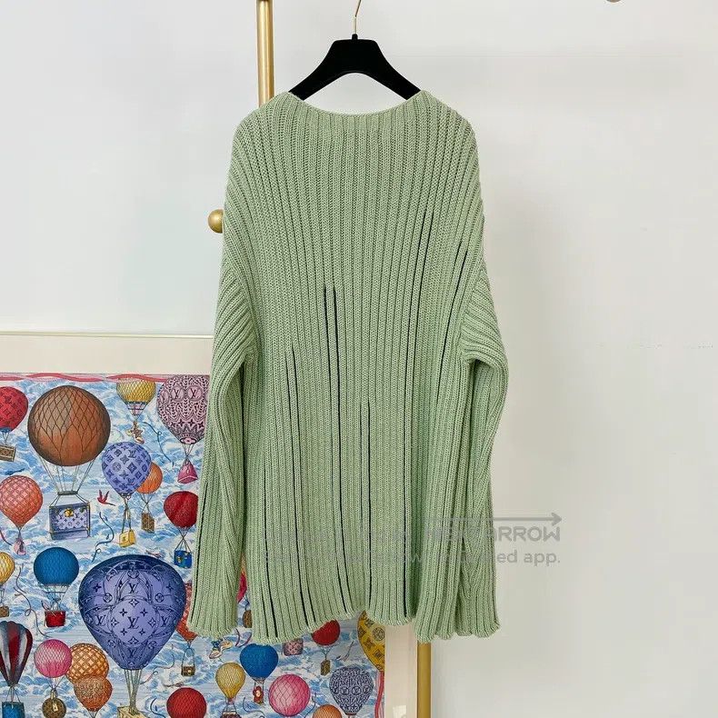 Hermes Hermes Green Knit Sweater Size US XL / EU 56 / 4 - 3 Thumbnail