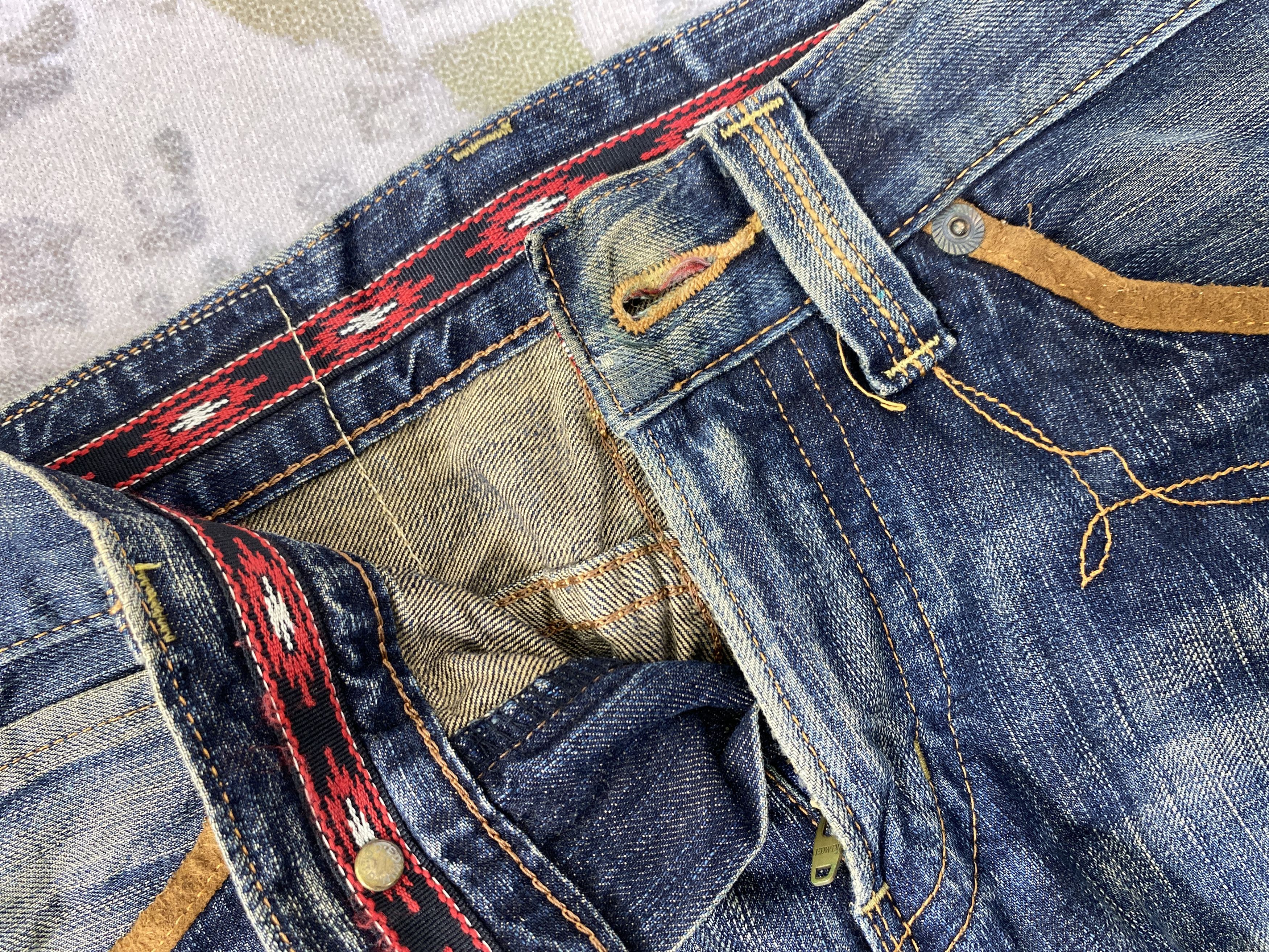 If Six Was Nine Faded Blue Vintage Edwin xv Jeans 31x29.5 - JN3053 Size US 31 - 7 Thumbnail