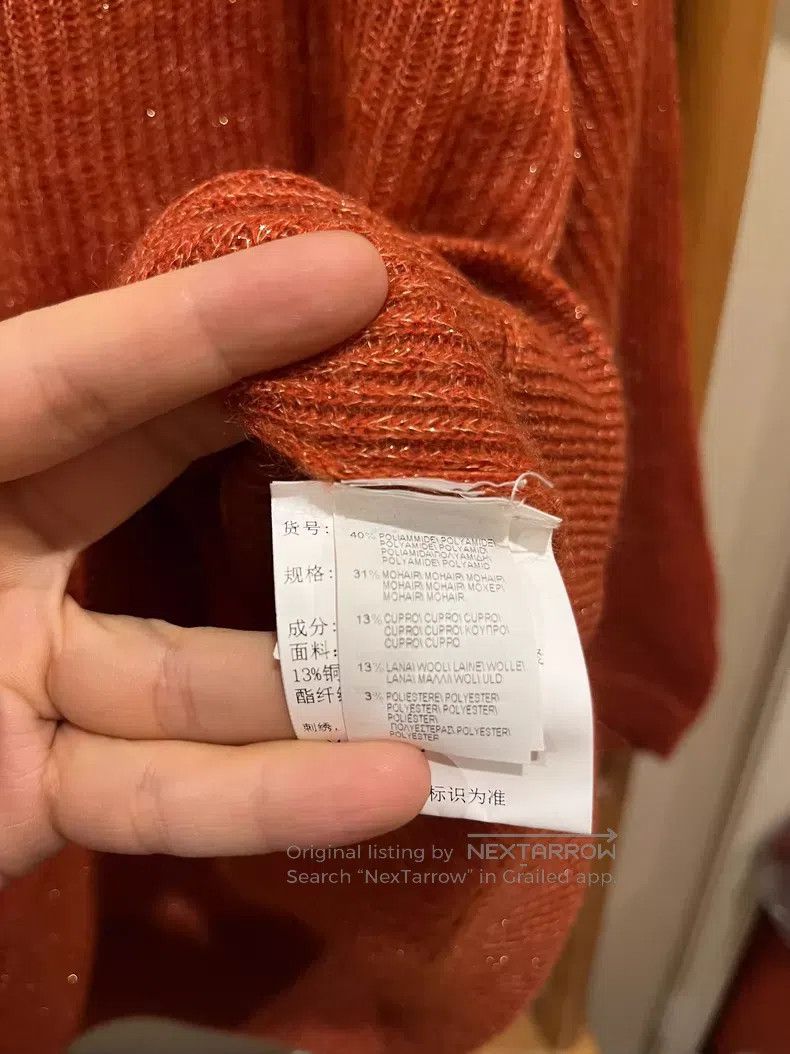 Brunello Cucinelli Brunello Cucinelli Gold Thread Mohair Sweater Size XS / US 0-2 / IT 36-38 - 4 Thumbnail