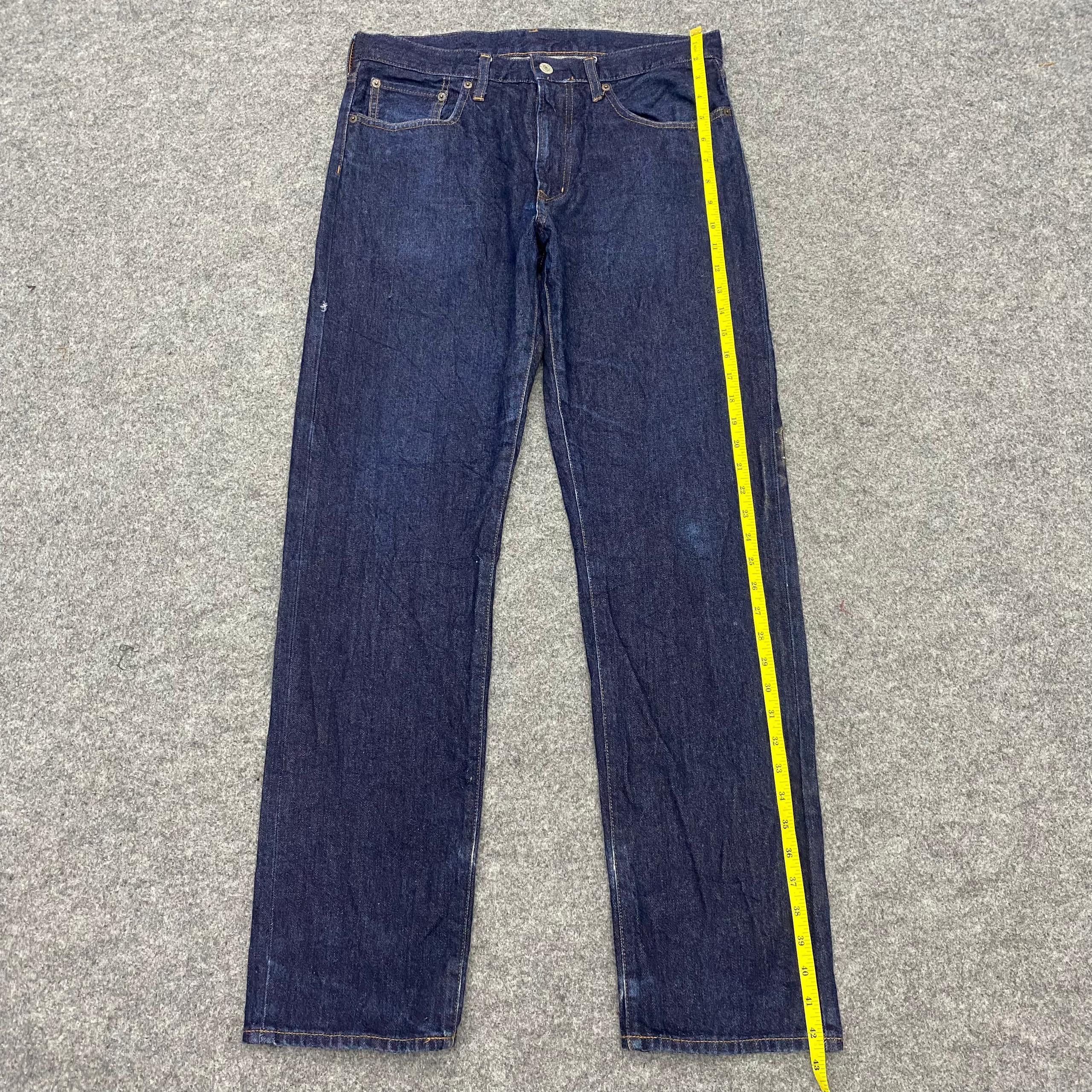 GU 💥Best Offer💥Vintage Gu Japanese Brand Distressed Denim Size US 34 / EU 50 - 2 Thumbnail