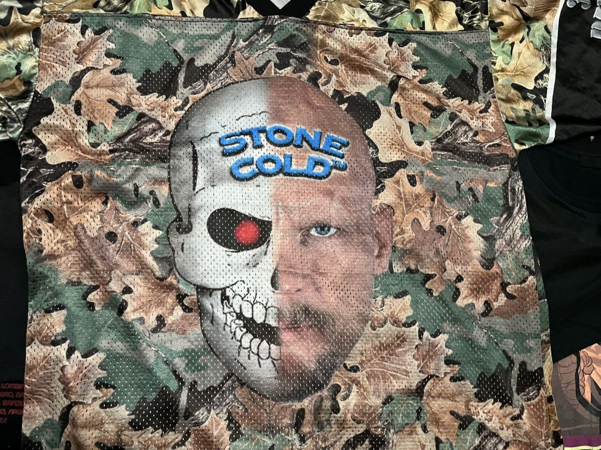WWF WWF Stone Cold Camouflage Jersey Size US XL / EU 56 / 4 - 2 Thumbnail