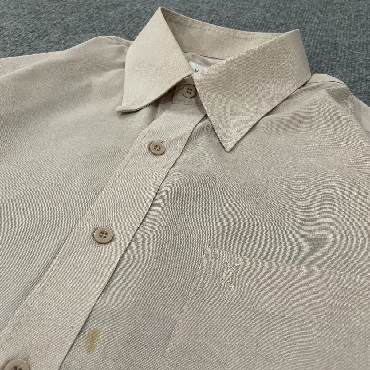 Yves Saint Laurent Yves Saint Lauret Button Up Formal Shirt Size US XXL / EU 58 / 5 - 4 Thumbnail