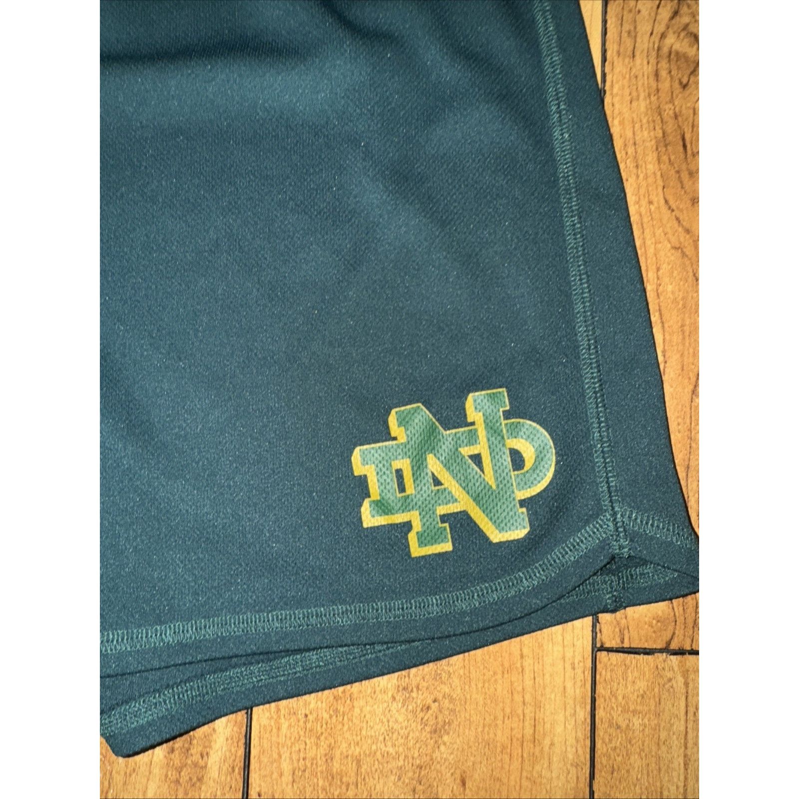 Lands' End × Vintage Notre Dame Fighting Irish Gym Shorts Lands End 32 Green Size US 32 / EU 48 - 2 Thumbnail