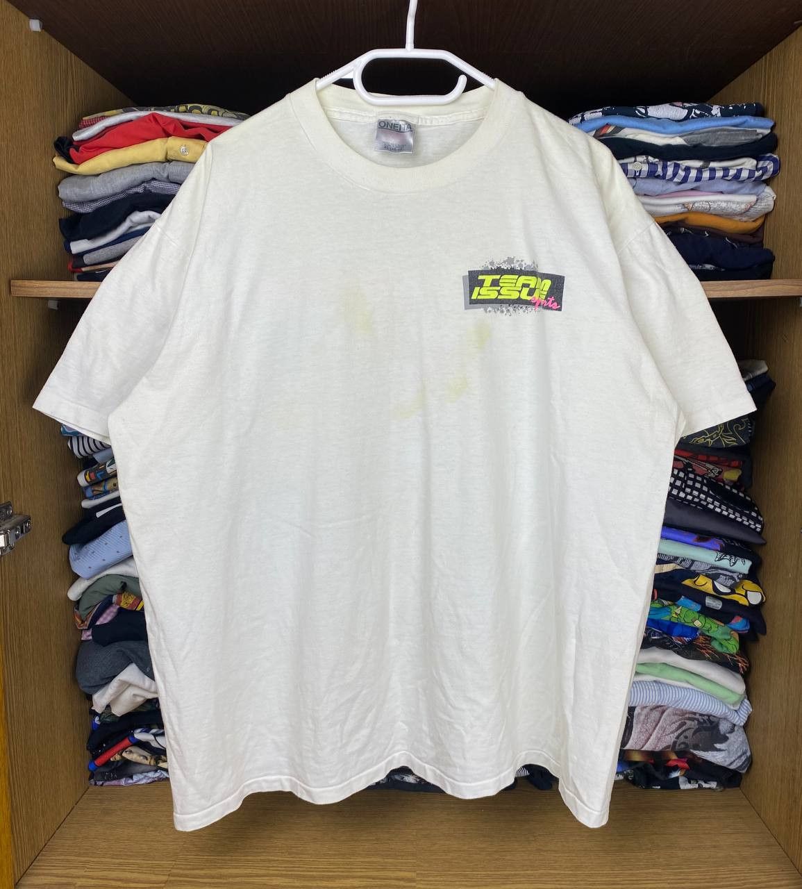 Vintage Vintage Team Issue 1992 "Hi Mom!" 90s Graphic Tee Size US XL / EU 56 / 4 - 2 Thumbnail