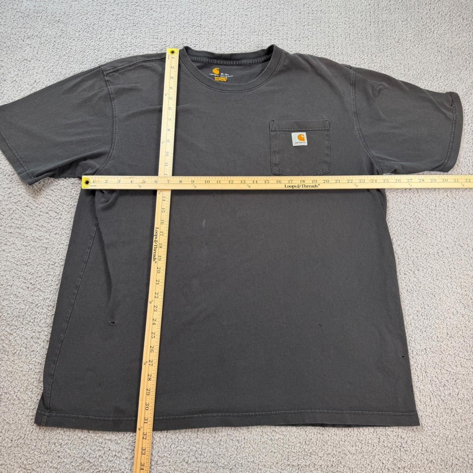 Carhartt Carhartt K87 Distressed Pocket T Shirt Men XL Tall Original Size US XL / EU 56 / 4 - 2 Thumbnail