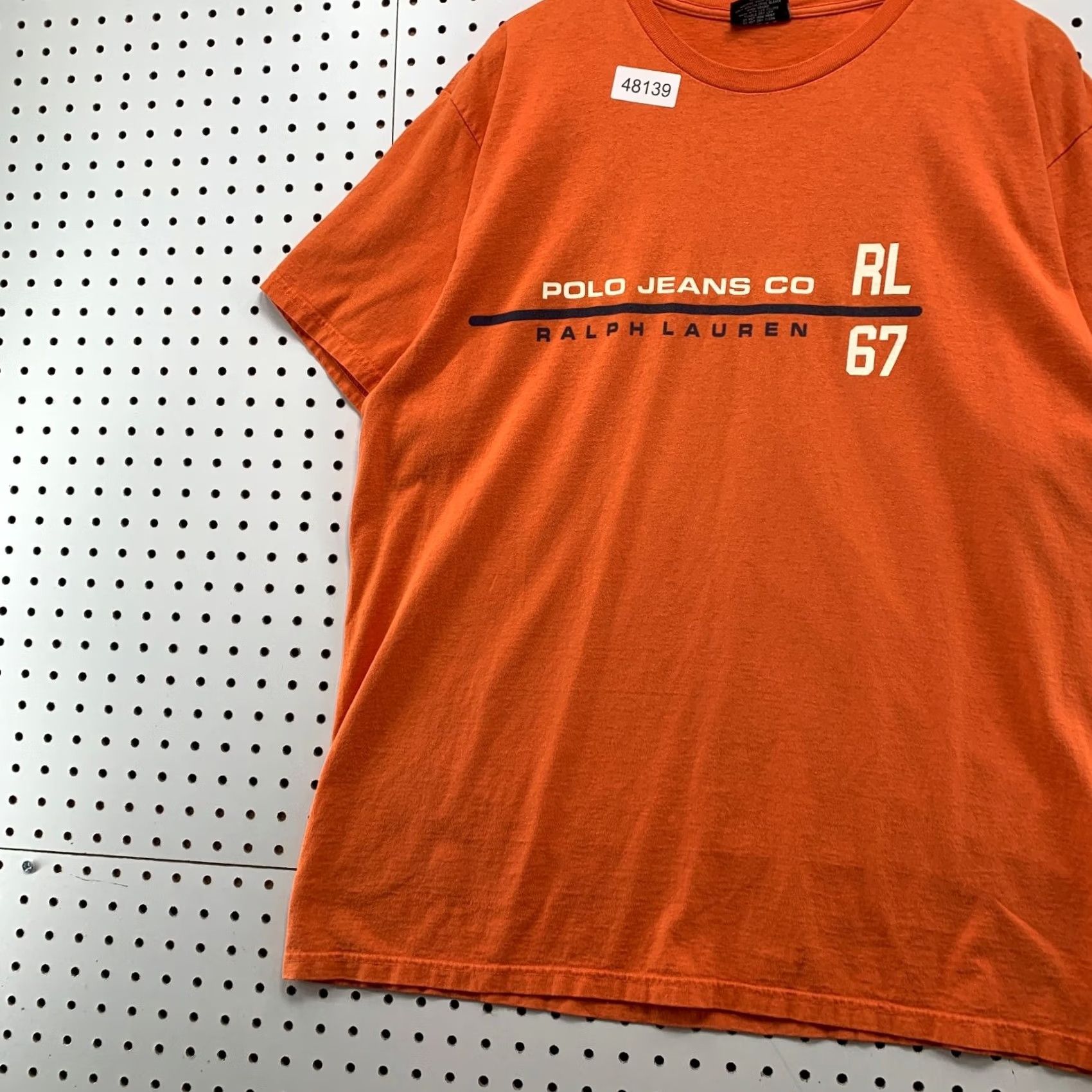 Ralph Lauren VINTAGE Polo Jeans Ralph Lauren T Shirt Mens XL Orange Short Sleeve Size US XL / EU 56 / 4 - 5 Thumbnail