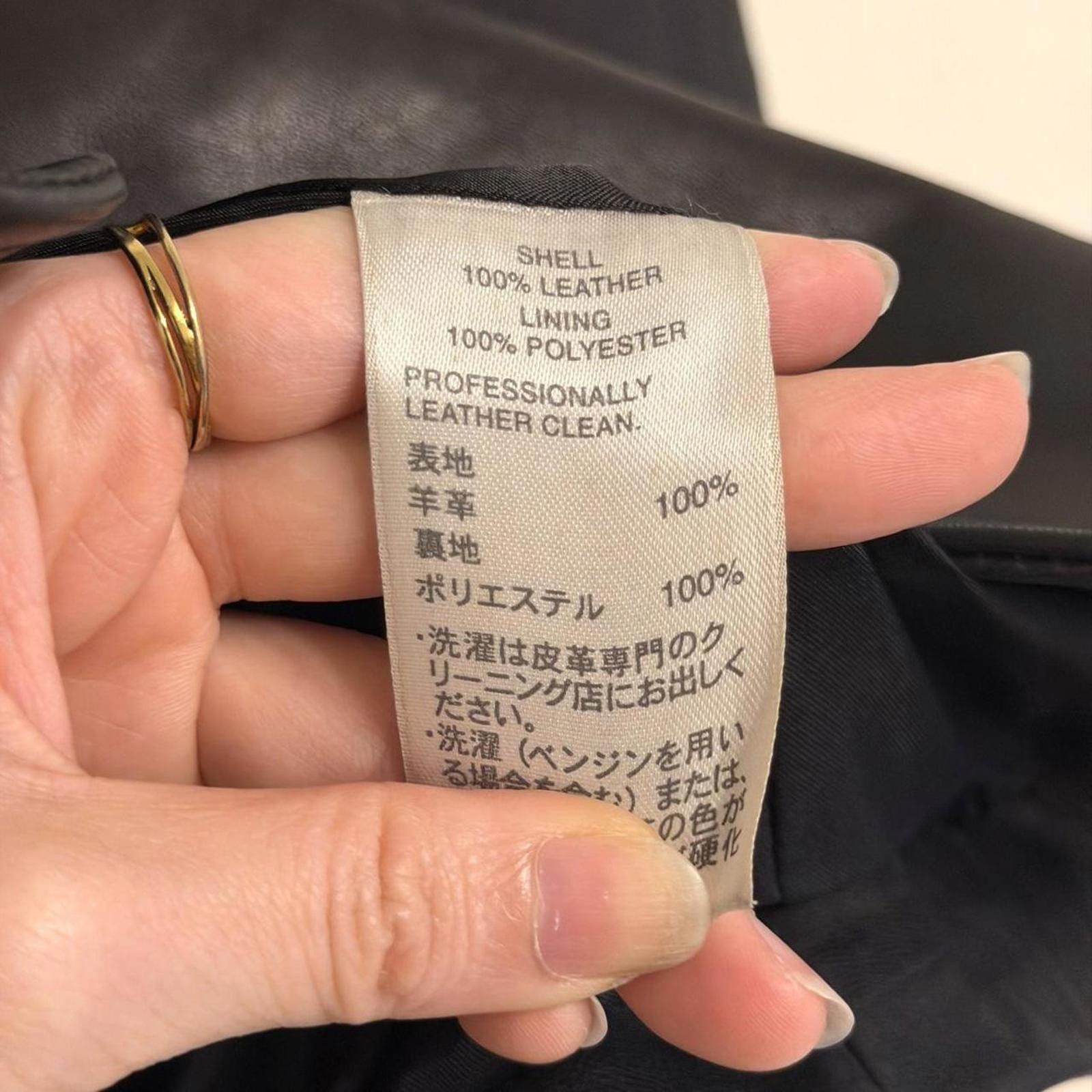 Other Real leather button black jacket Size XS / US 0-2 / IT 36-38 - 4 Thumbnail