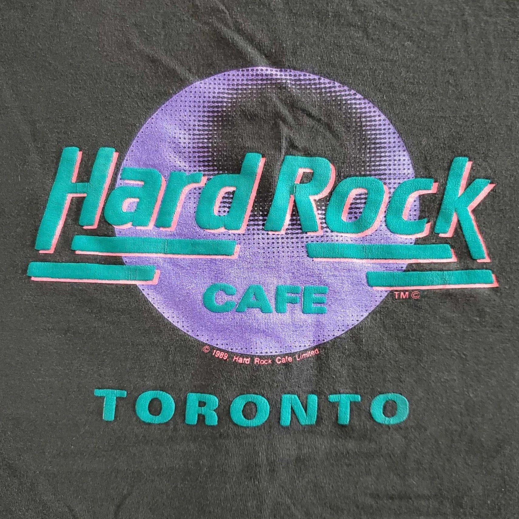 Hard Rock Cafe VINTAGE Hard Rock Cafe T Shirt Toronto Canada 1989 XL Men Black Size US XL / EU 56 / 4 - 2 Thumbnail