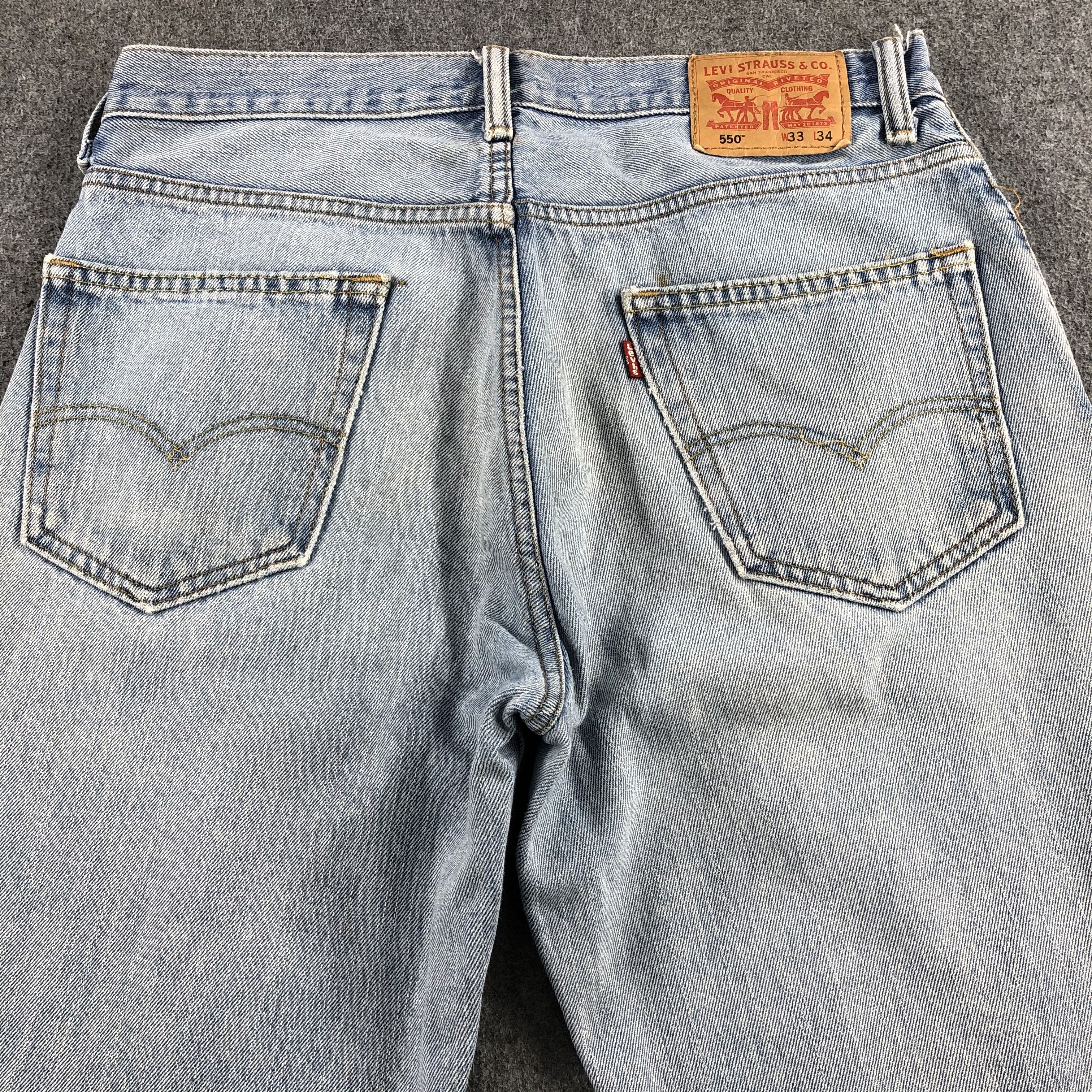Levi's Vintage Light Wash Levis 550 Jeans-J2252 Size US 34 / EU 50 - 4 Thumbnail
