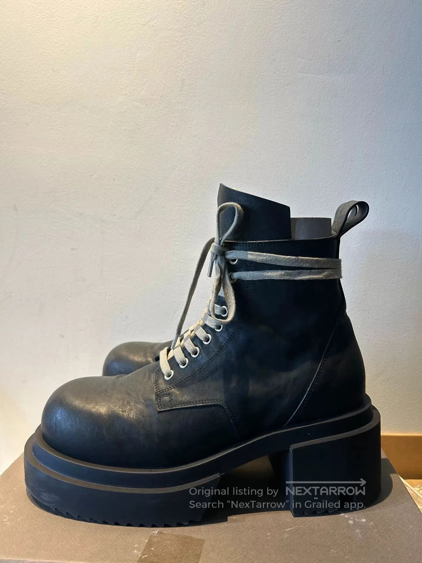 Rick Owens rick owens army bogun high. Size US 10 / EU 43 - 1 Thumbnail