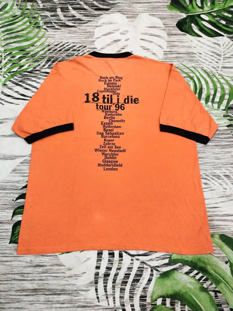 Band Tees Vintage 1996 Bryan Adams World tour ringer t shirt rare Size US XL / EU 56 / 4 - 2 Thumbnail