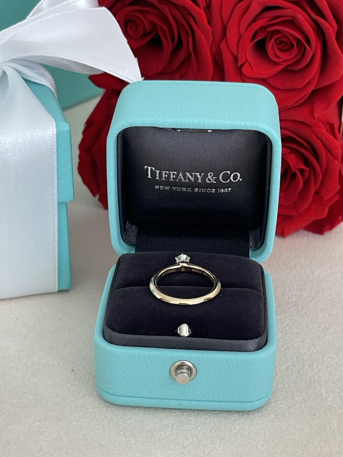 Tiffany & Co. Tiffany & Co. Solitaire YG Diamond Ring .18ct sz 4.5 Size ONE SIZE - 10 Thumbnail