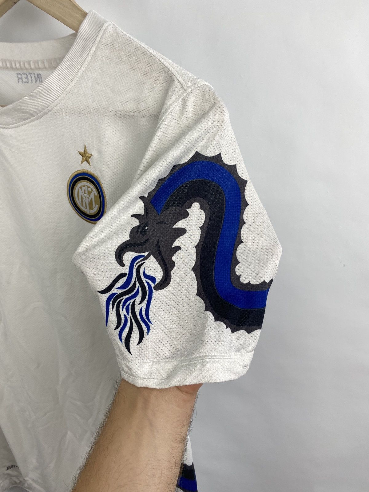 Nike 🇮🇹Vintage Y2K Nike Inter Milan Dragon Soccer Jersey Blokecore Size US S / EU 44-46 / 1 - 7 Thumbnail