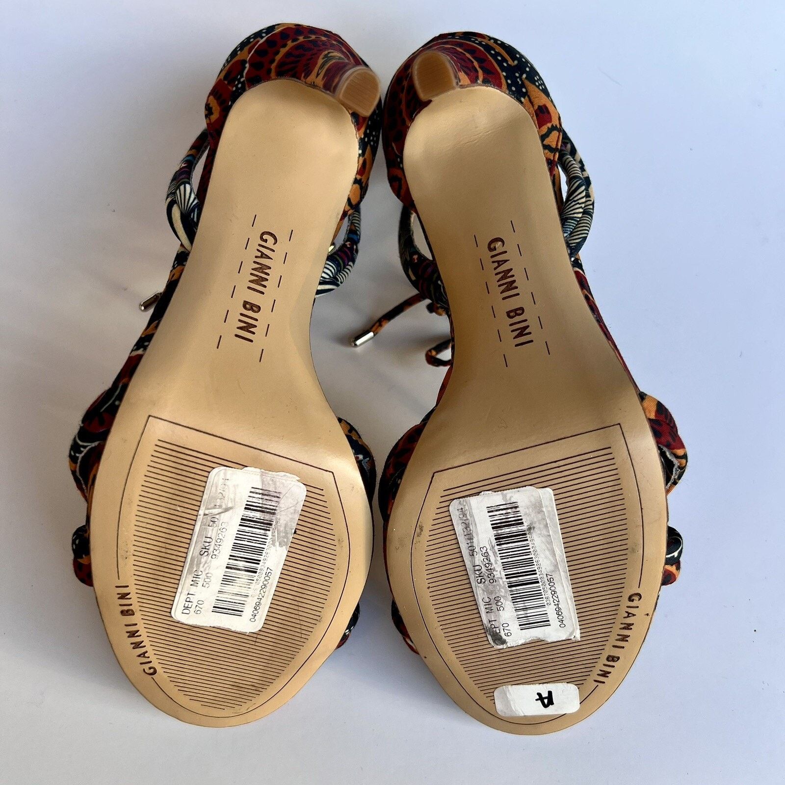 Other NEW Gianni Bini 7.5M African Ankle Tie Leather Stiletto Size US 7.5 / IT 37.5 - 4 Thumbnail