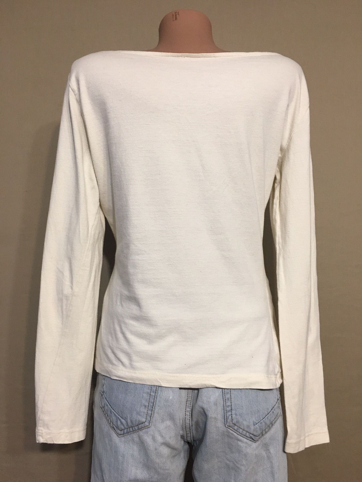 Moschino Moschino Drink Me White Cotton Long sleeve T-Shirt Size M / US 6-8 / IT 42-44 - 6 Thumbnail