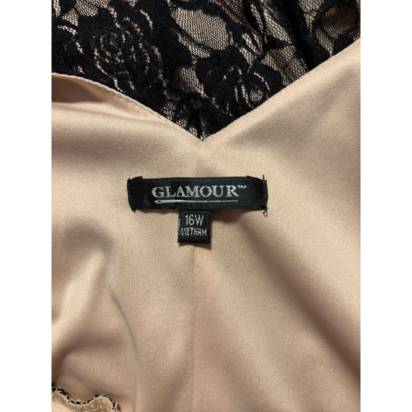 The Unbranded Brand Glamour Black Lace Overlay Size 16 (XL) Size XL / US 12-14 / IT 48-50 - 8 Thumbnail