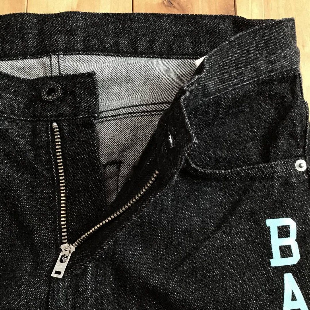 Bape 💫Glow in the dark💫 BAPE City Camo Black Denim Pants ★size S Size US 30 / EU 46 - 7 Thumbnail