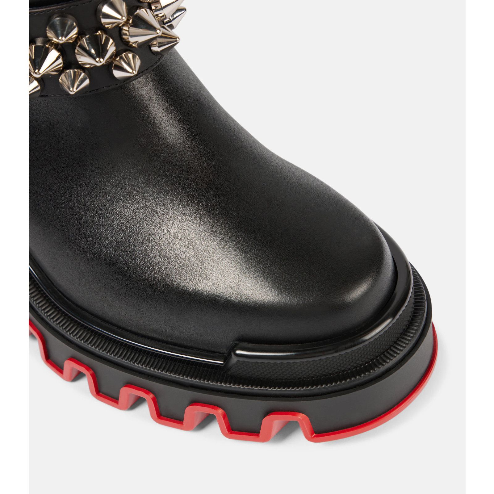 Christian Louboutin Christian Louboutin Dune Bike Spike Black Leather Platform Size US 9 / IT 39 - 9 Thumbnail