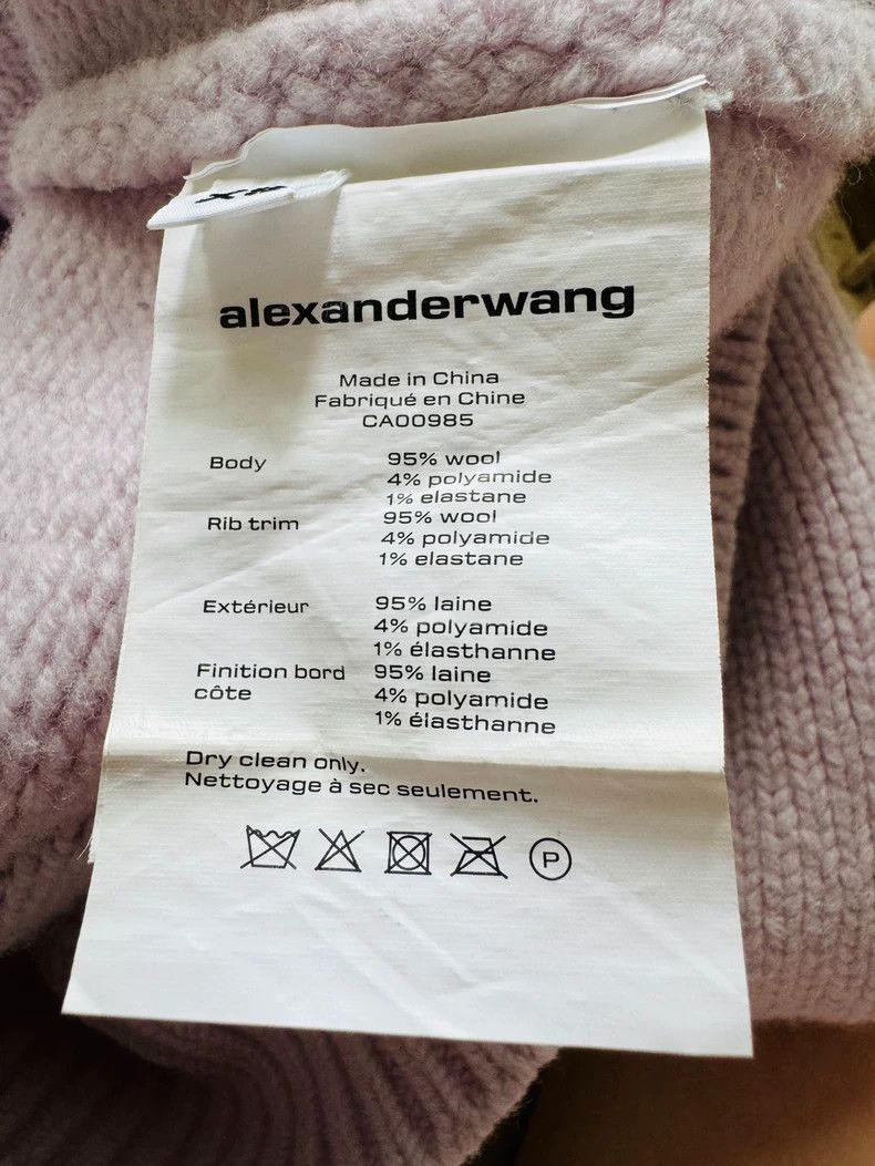 Alexander Wang Alexander Wang Pink Purple Thick Sweater- Size XS / US 0-2 / IT 36-38 - 5 Thumbnail