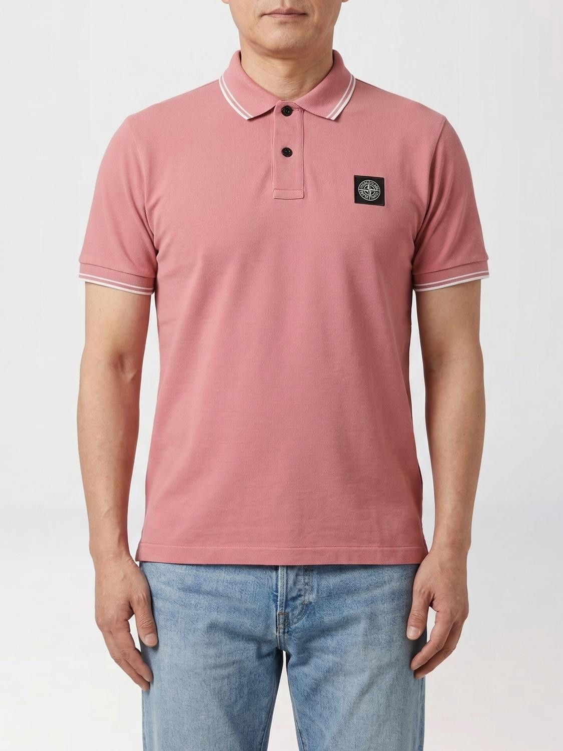 Stone Island Stone Island Polo Shirt Men Pink Size US M / EU 48-50 / 2 - 1 Thumbnail