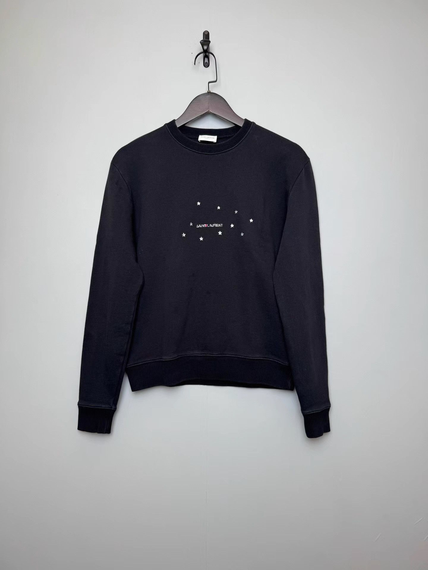 Saint Laurent Paris SAINT LAURENT Star & Letter Printed Sweatshirt K36 Size US S / EU 44-46 / 1 - 1 Thumbnail