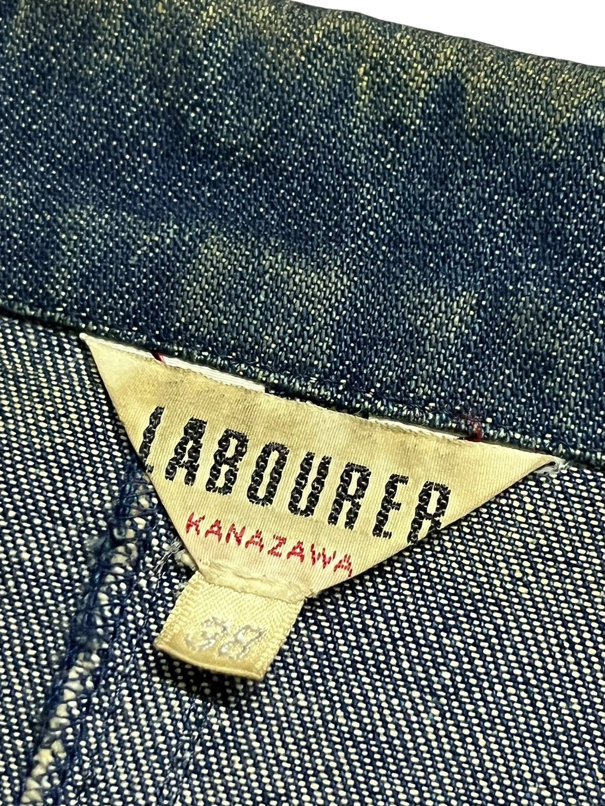 Japanese Brand 80s VINTAGE LABOURER KANAZAWA DENIM JACKET Size US M / EU 48-50 / 2 - 10 Thumbnail