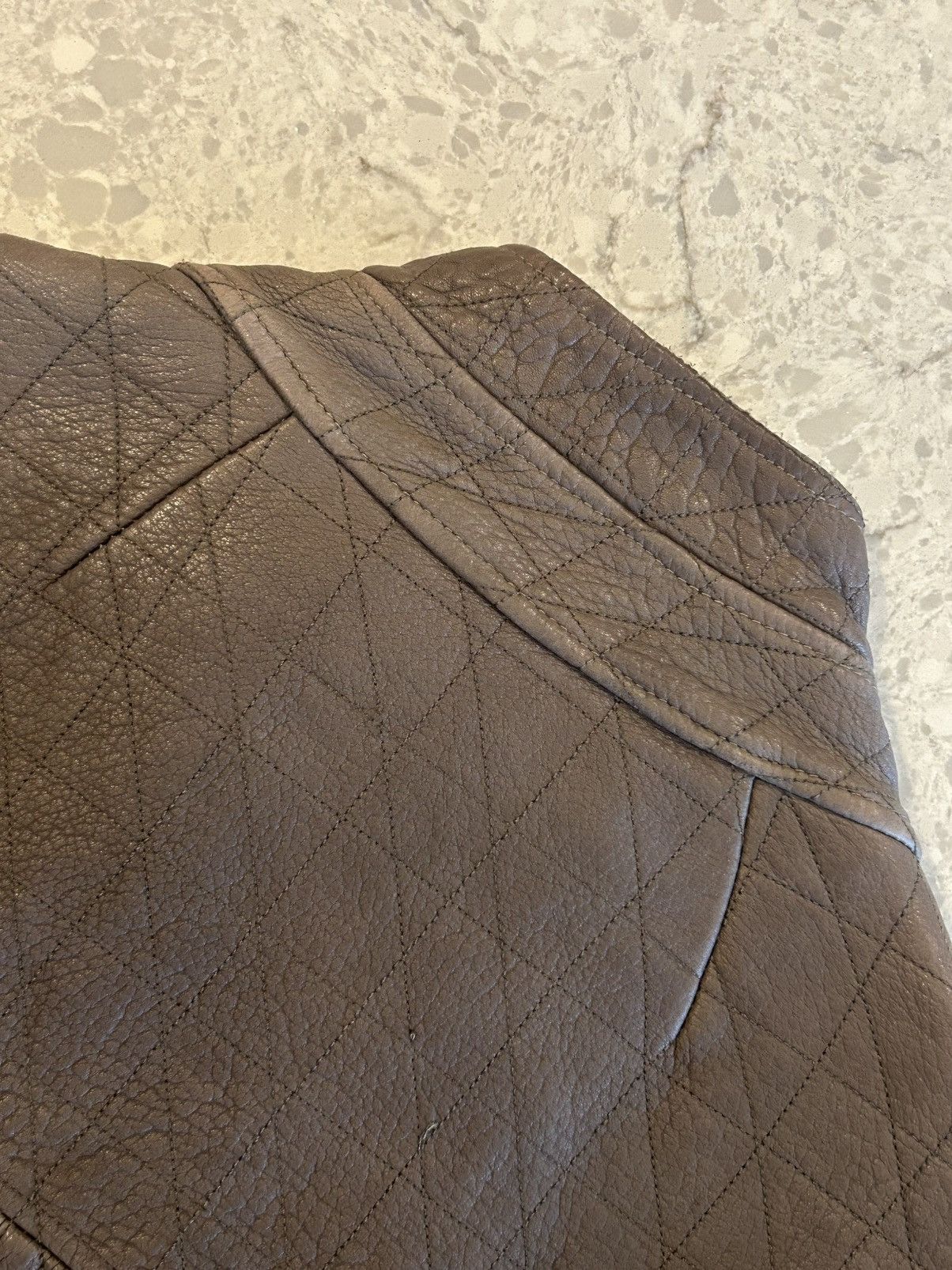 Rick Owens Rick Owens F/W 05 "MOOG" Heavy Lamb Leather Biker Jacket Size US XL / EU 56 / 4 - 20 Thumbnail