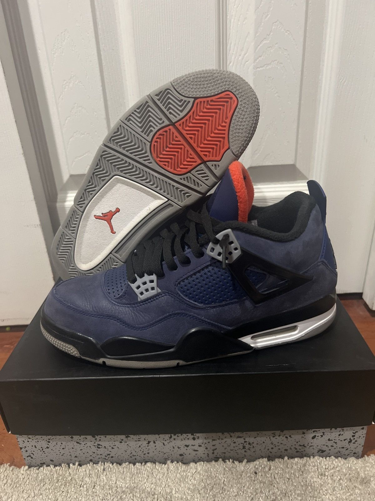 Jordan Brand × Nike Jordan 4 Retro Winterized Loyal Blue Size US 9.5 / EU 42-43 - 2 Thumbnail