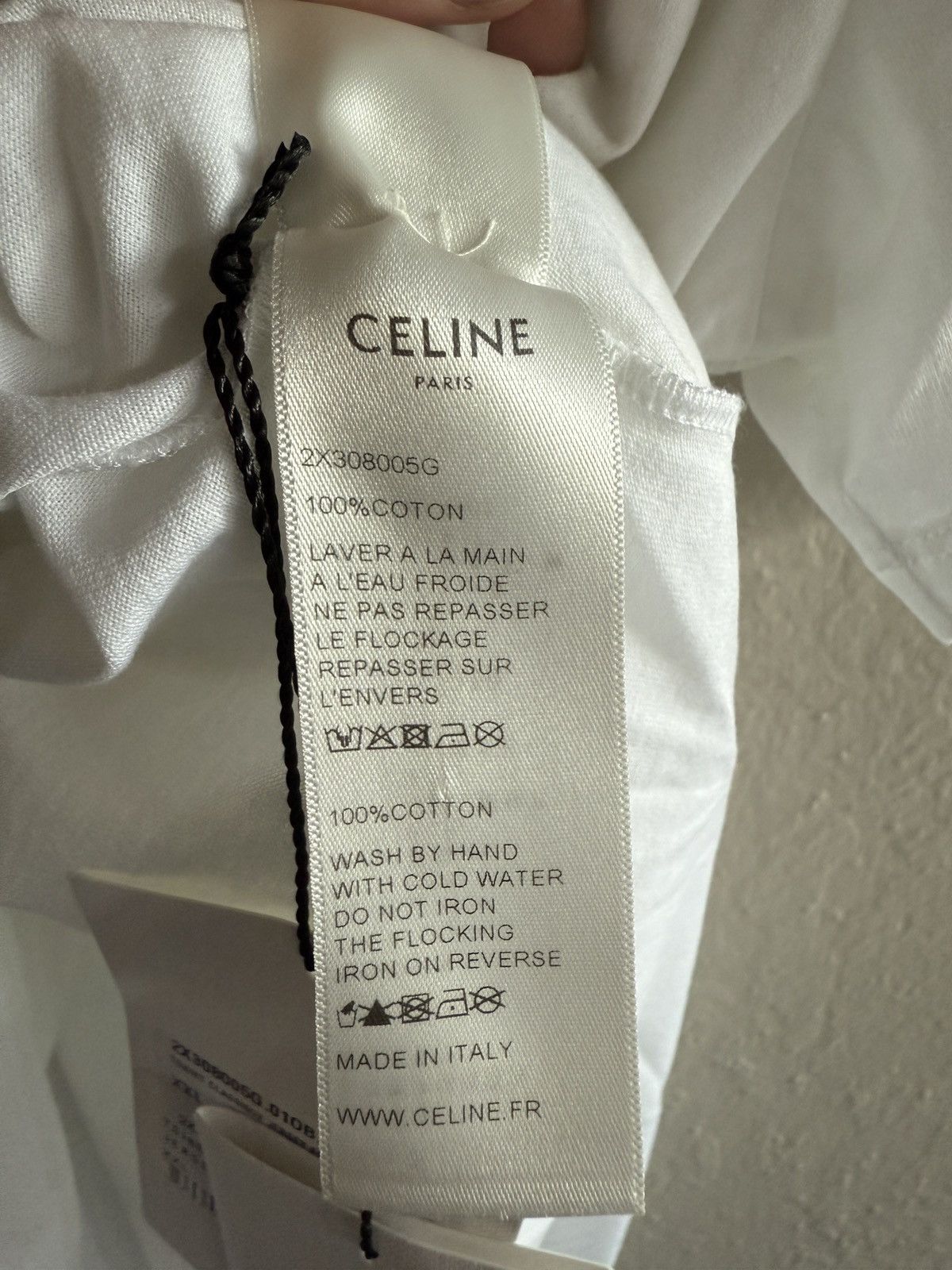 Celine × Hedi Slimane FW19 Celine Unlock Your Fantasies White T-Shirt XXL Size US XXL / EU 58 / 5 - 6 Thumbnail