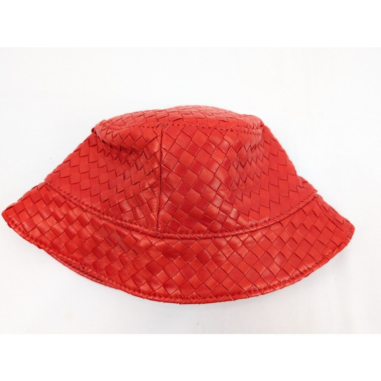 Bottega Veneta o1rshd1 Size: M / Nappa Intreccio Hat / Cap in Poppy Size ONE SIZE - 2 Thumbnail