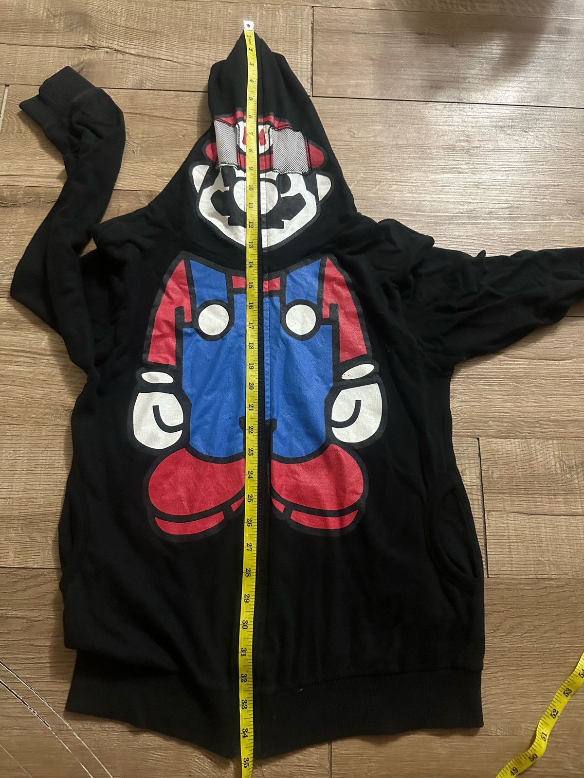 Anime Vintage Super Mario Full Zip Hoodie Inspired Bape Baby Milo Size US S / EU 44-46 / 1 - 6 Thumbnail