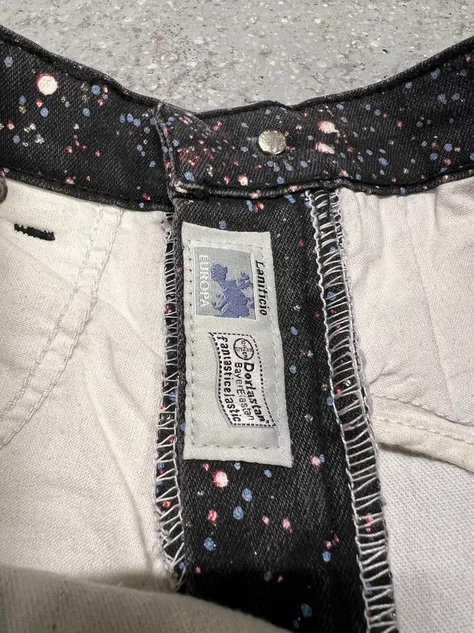Designer × Roberto Cavalli × Vintage 2000s Roberto Cavalli Red Galaxy Expansion Embellished Pants Size 28" / US 6 / IT 42 - 9 Thumbnail