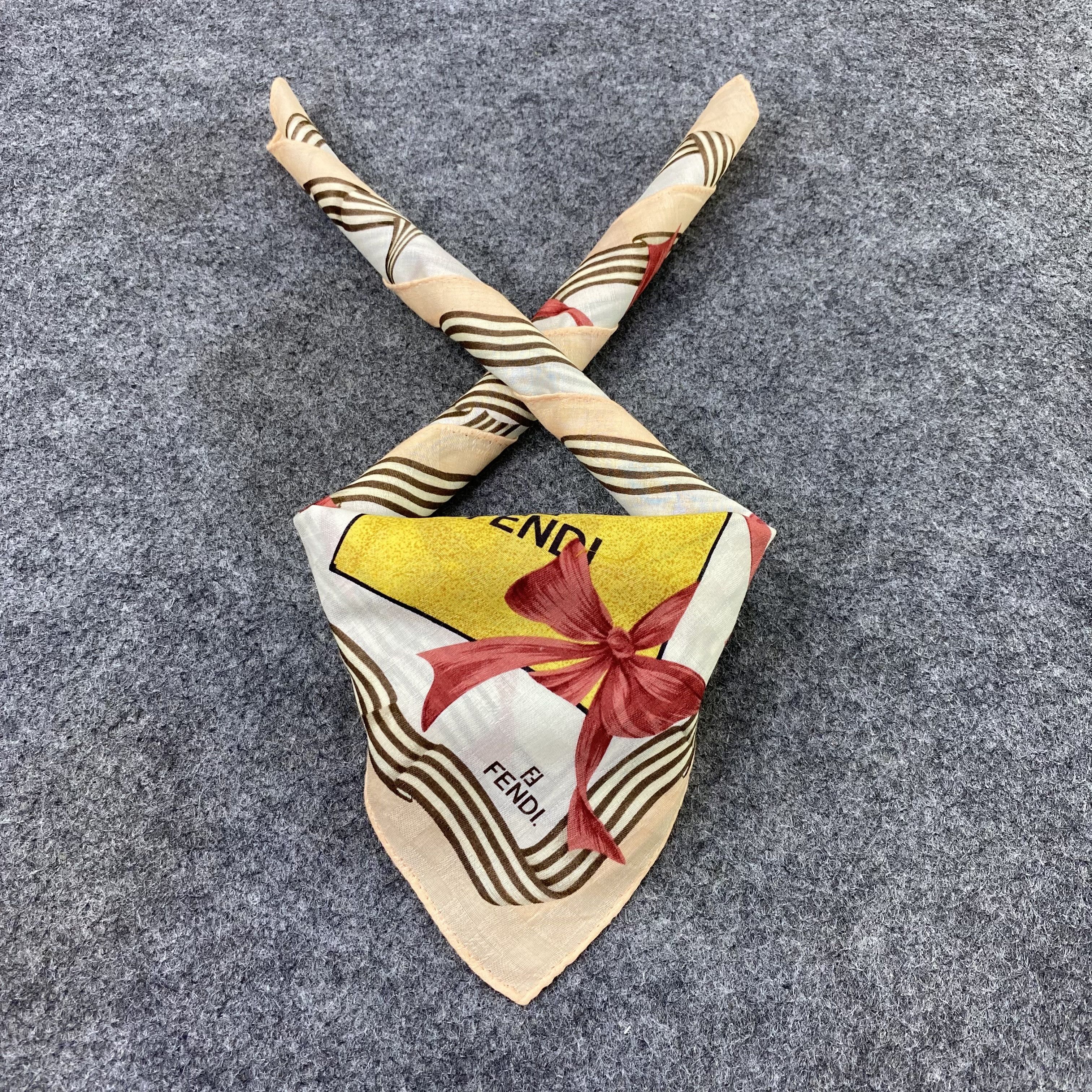 Fendi Fendi Handkerchief Neckerchief Bandana-B1784 Size ONE SIZE - 2 Thumbnail