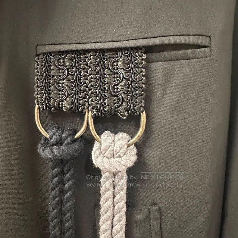 Song For The Mute Song For The Mute Black Double Suspension Rope Coach Jacke Size US M / EU 48-50 / 2 - 5 Thumbnail