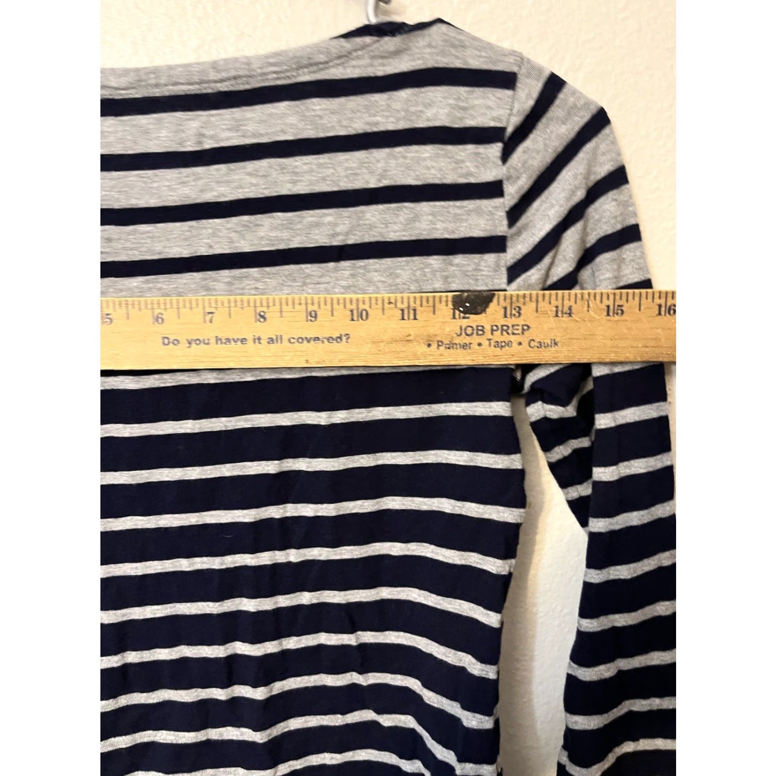 J.Crew J Crew Shirt Women XS Blue Gray Stripe Painters Tee Size XS / US 0-2 / IT 36-38 - 5 Thumbnail