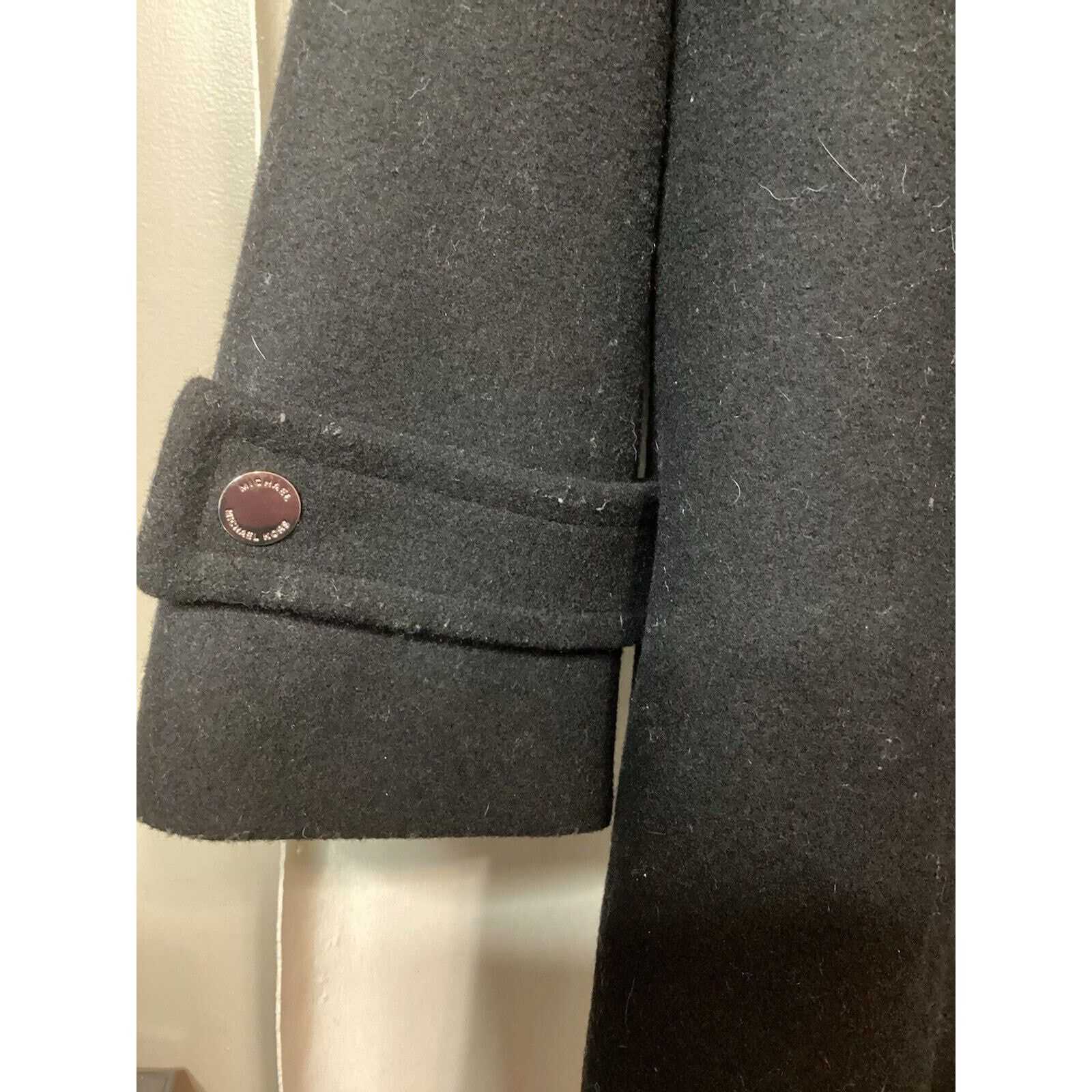 Michael Kors NWT Michael Kors Women’s Full Zip Wool Coat Black Size 2x Size XXL / US 16-18 / IT 52-54 - 4 Thumbnail