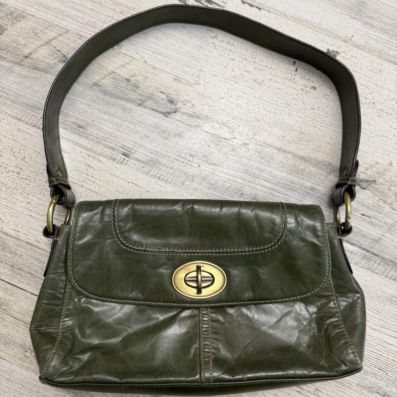 Designer Fairy Green Grunge Y2k Shoulder Leather Bag Size ONE SIZE - 1 Thumbnail