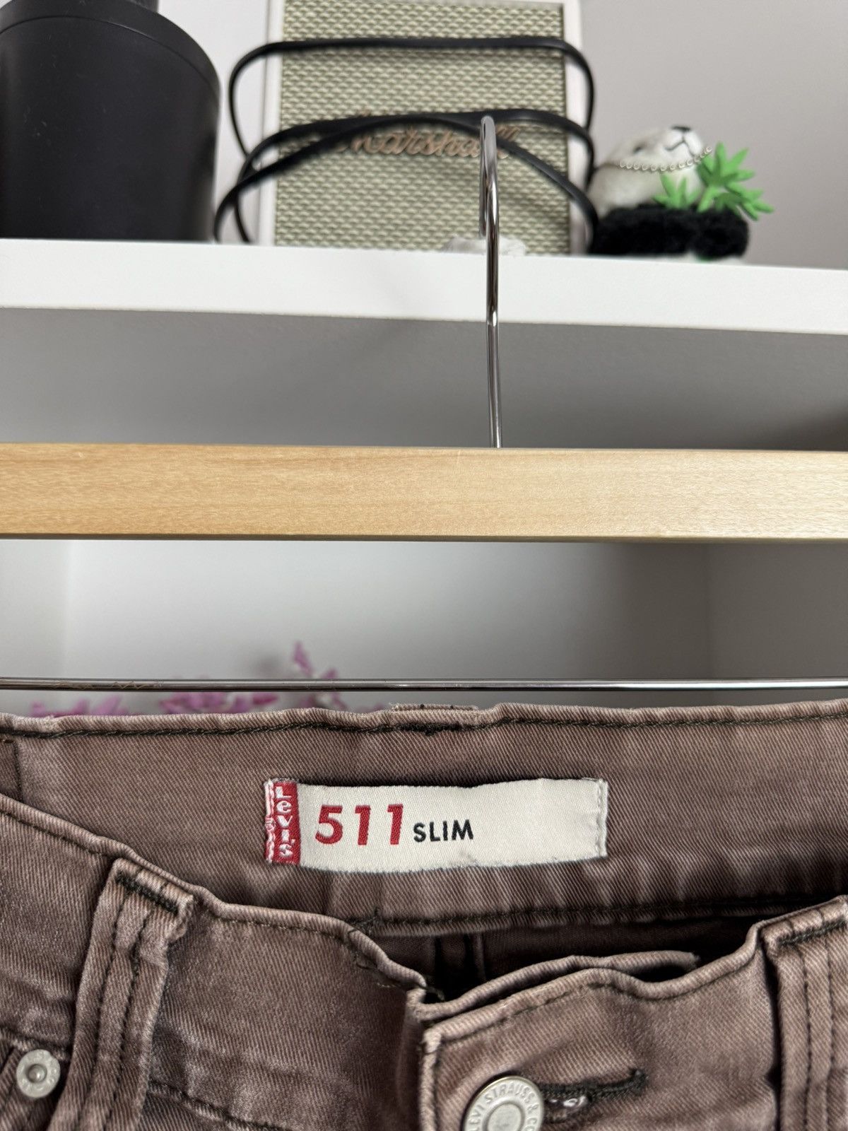 Levi's × Vintage Vintage Levis 511 brown denim jeans pants 34x34 casual skate Size US 34 / EU 50 - 6 Thumbnail