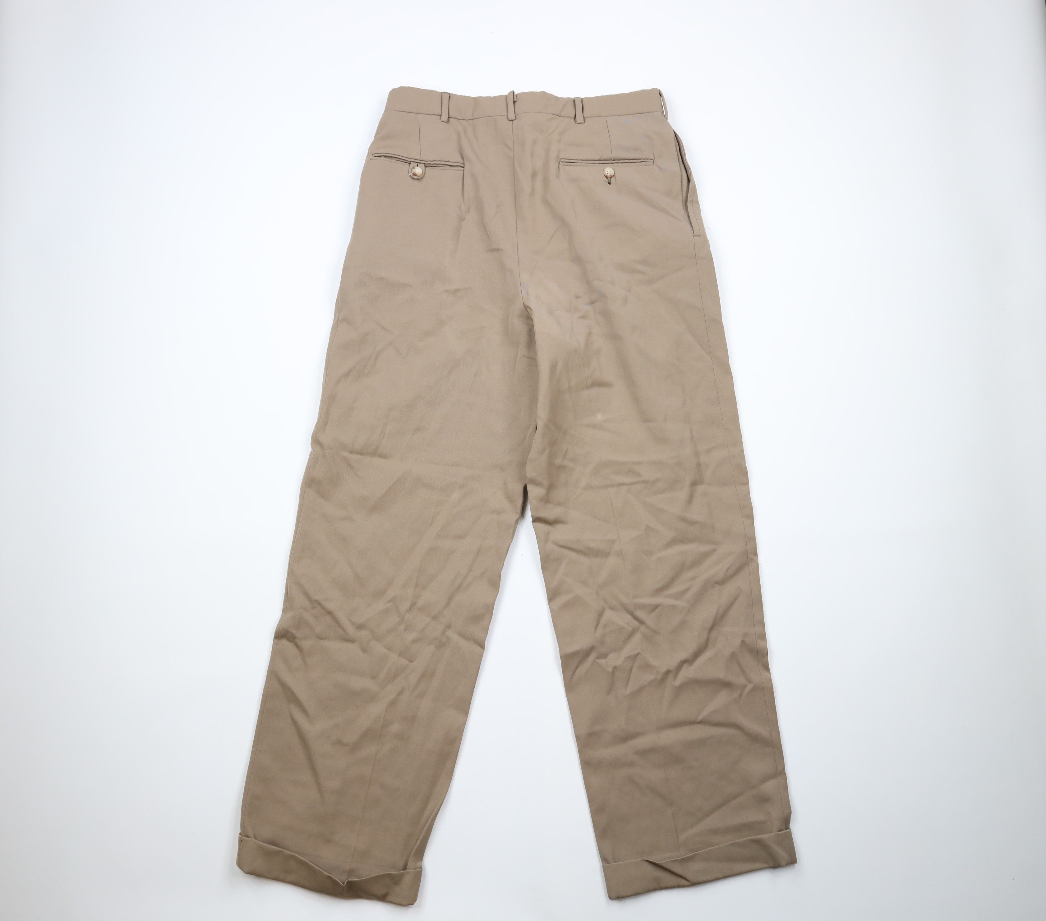 Ralph Lauren Vintage 70s Ralph Lauren Pleated Wide Leg Chino Pants USA Size US 32 / EU 48 - 10 Thumbnail