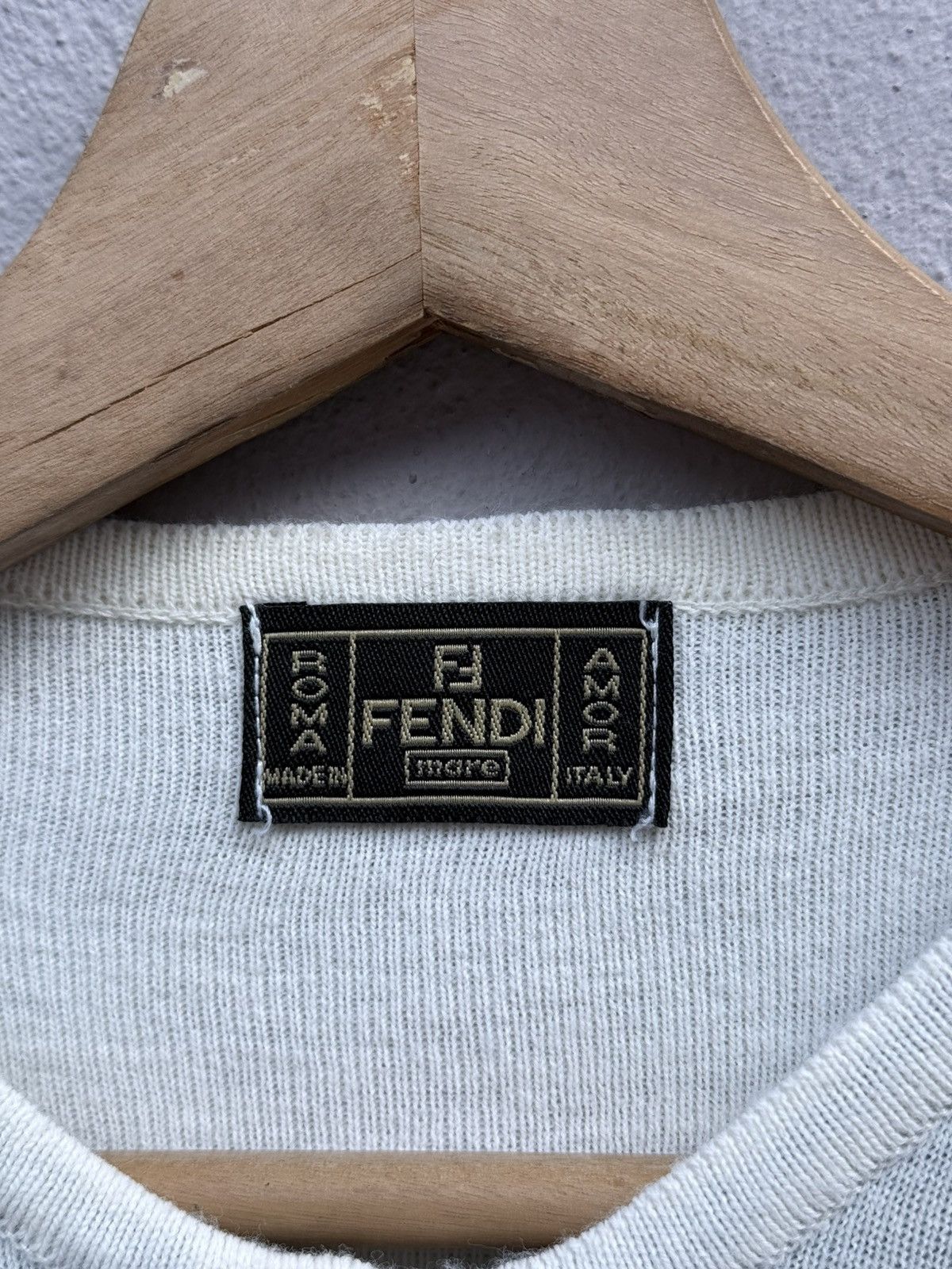 Fendi Vintage FENDI "mare" Monogram Zucca FF Women Cardigan Size M / US 6-8 / IT 42-44 - 3 Thumbnail