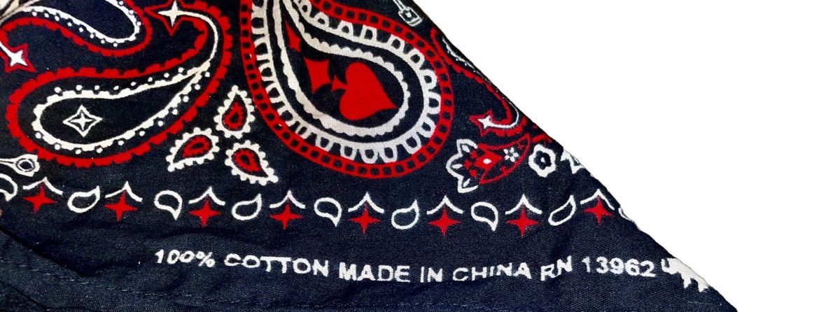 Vintage Vintage 70’s Trunk Up Motorcycle Authentic Bandana!! Rare Size ONE SIZE - 8 Thumbnail