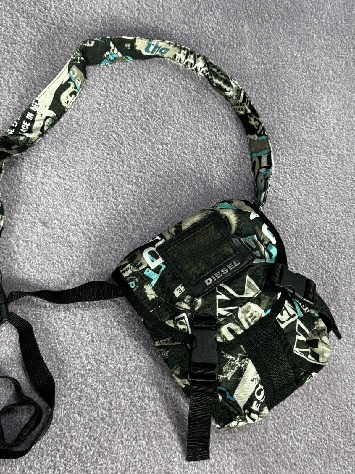 Diesel Y2K Diesel Spray Logo Coloured Vintage Shoulder Bag Size ONE SIZE - 4 Thumbnail