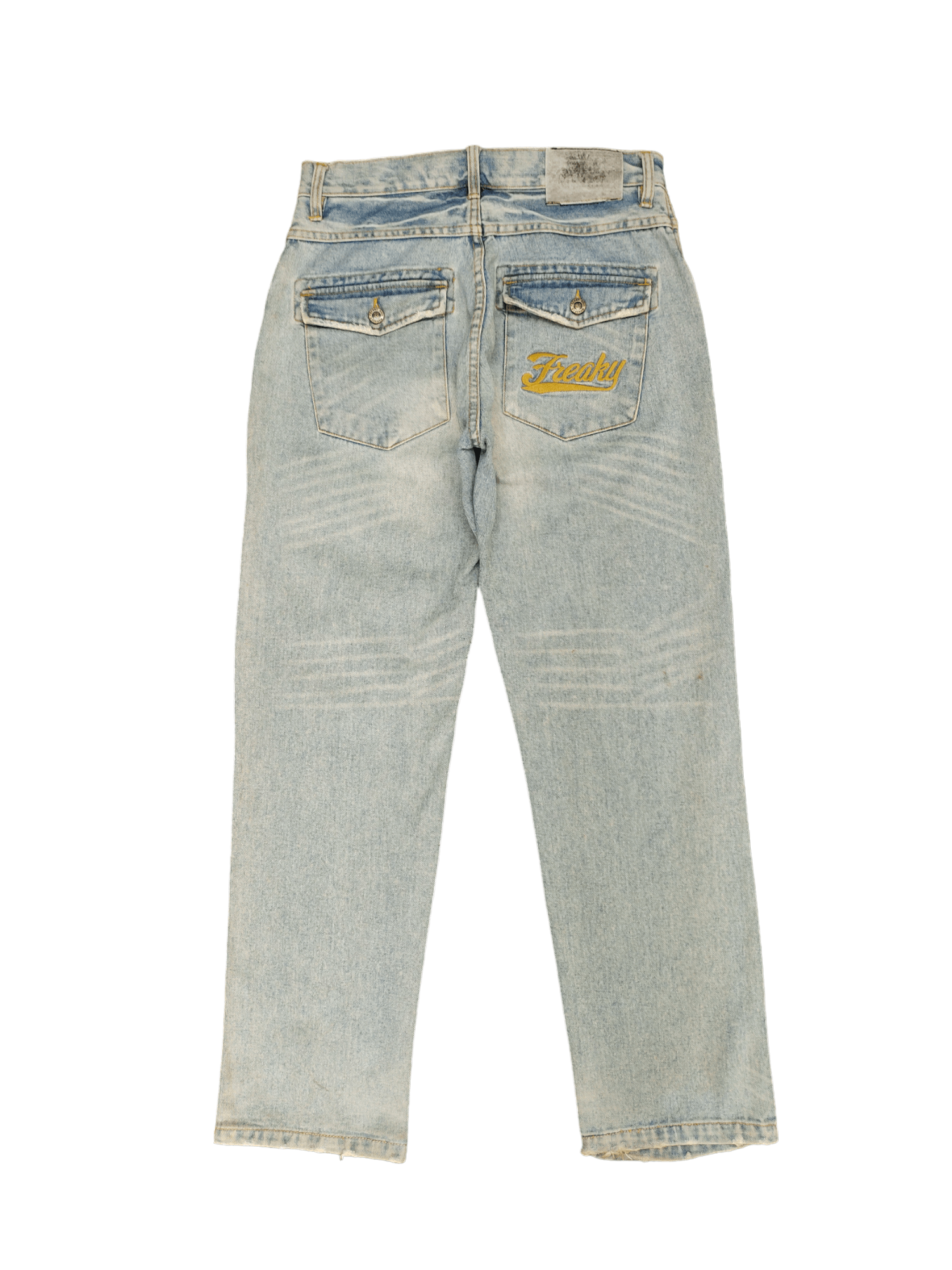 Vintage Baggy Jeans Freaky Massive 808 Distressed Denim Y2k Size US 32 / EU 48 - 13 Thumbnail
