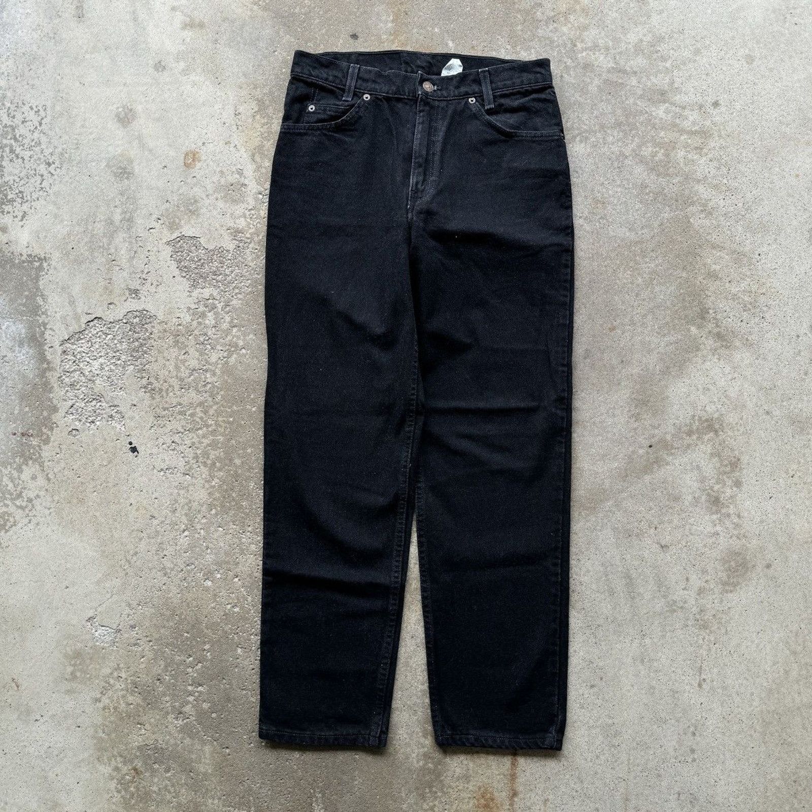 Levi's 90s Levi's 550 Black Jeans ERD Grunge Chrome Skater Size US 29 - 2 Thumbnail