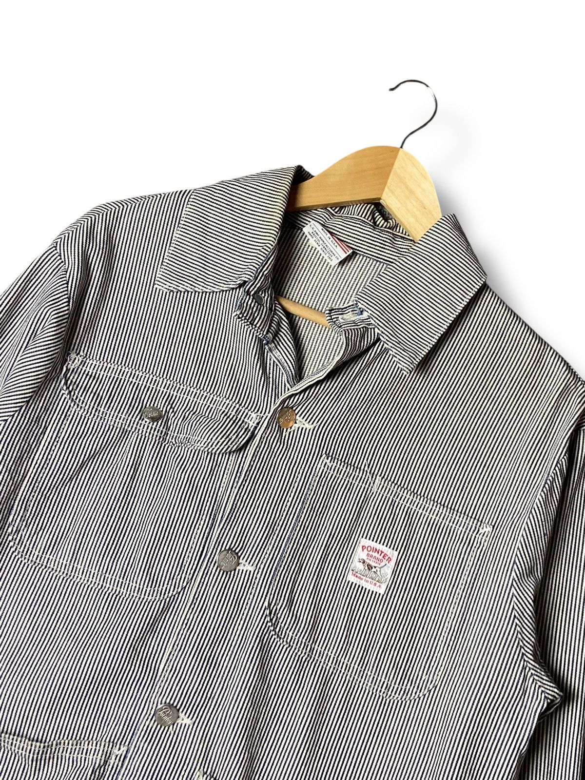 Pointer Pointer Brand Hickory Stripe Chore Jacket (161) Size US S / EU 44-46 / 1 - 3 Thumbnail