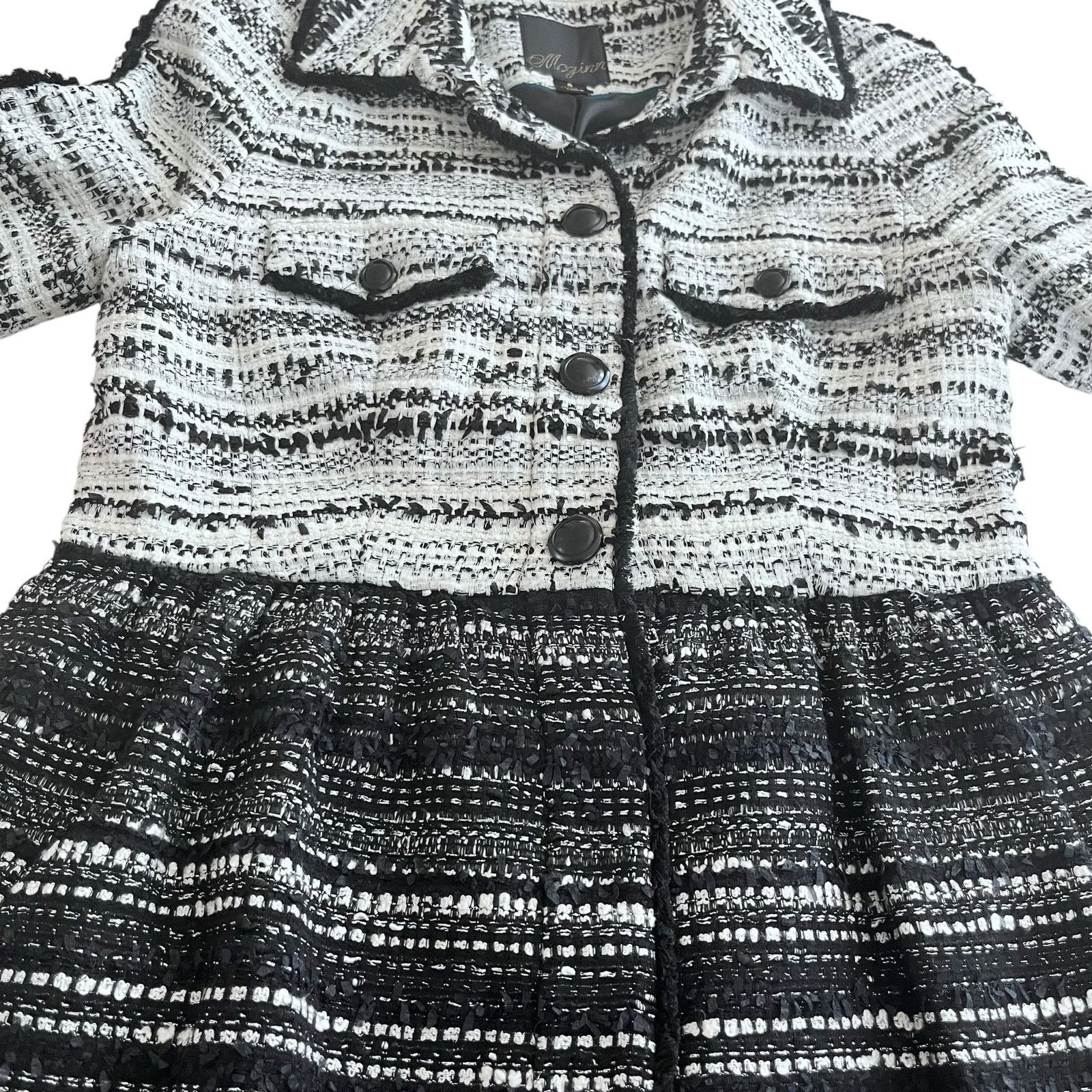 Anthropologie Mcginn Anthropologie Tweed Coat Jacket Overcoat Size S / US 4 / IT 40 - 7 Thumbnail