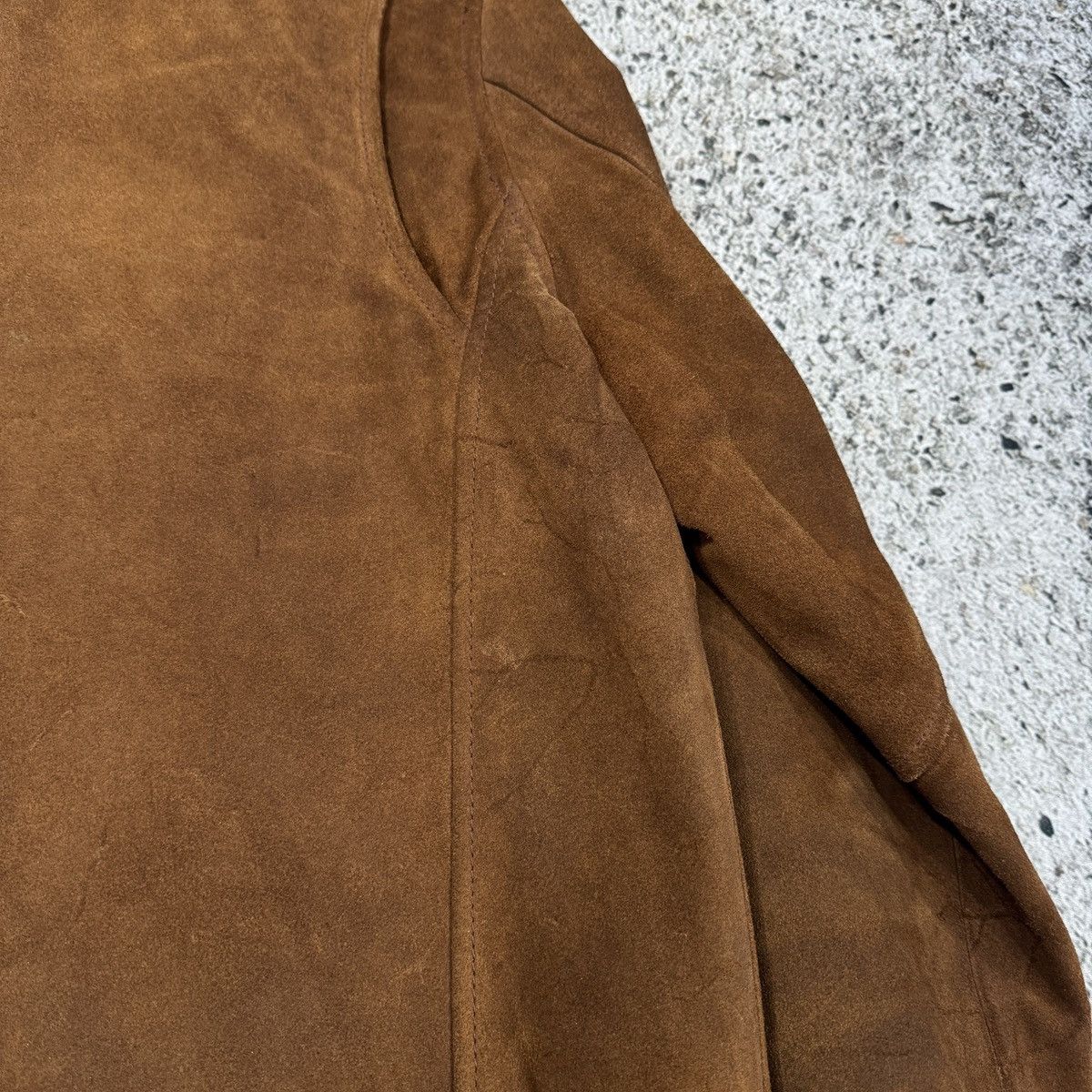 Levi's Vintage Levi's Cognac Brown Suede Cafe Racer Jacket Size US M / EU 48-50 / 2 - 22 Thumbnail