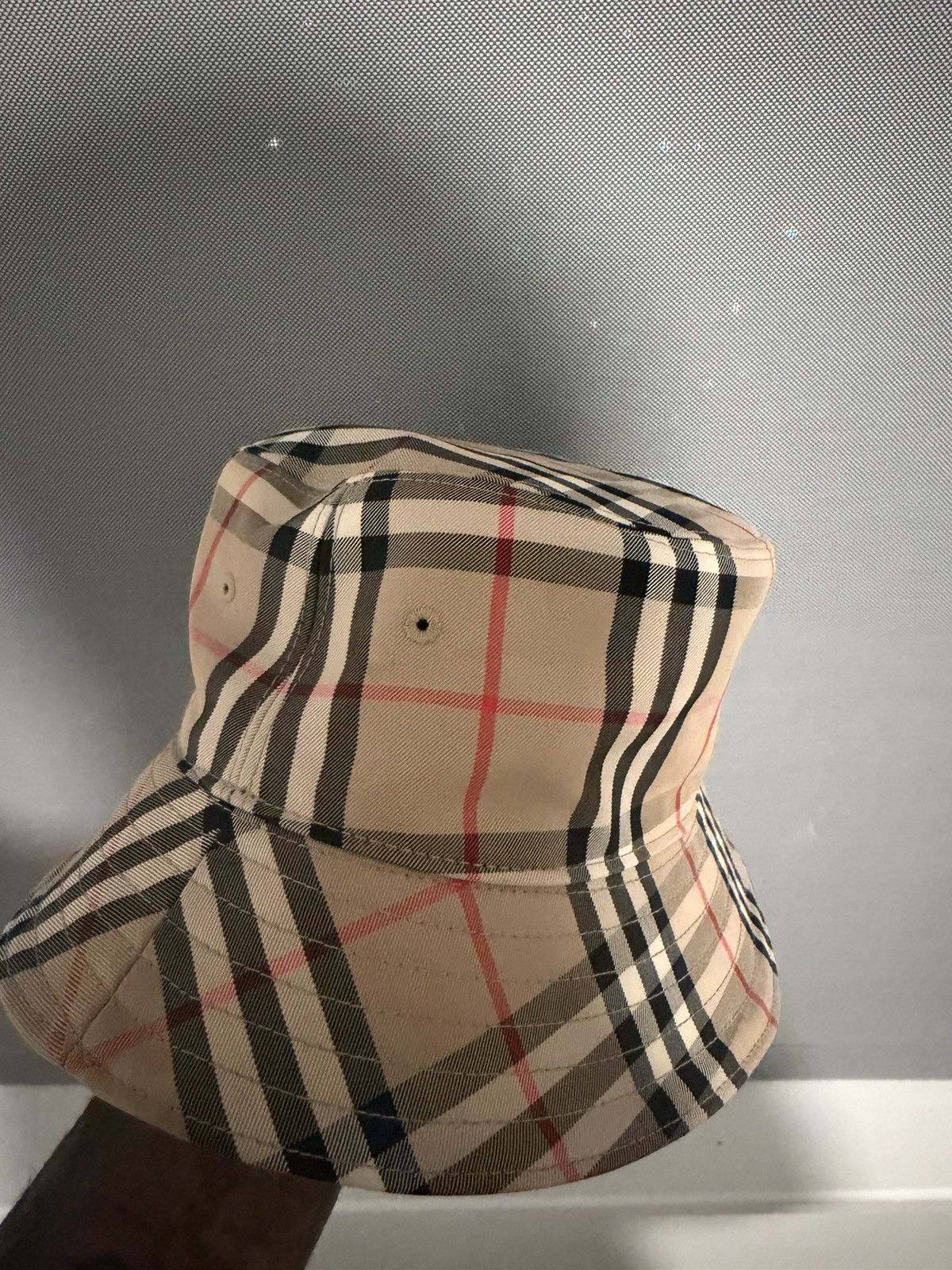 Burberry Check Cotton Bucket Hat Size ONE SIZE - 6 Thumbnail