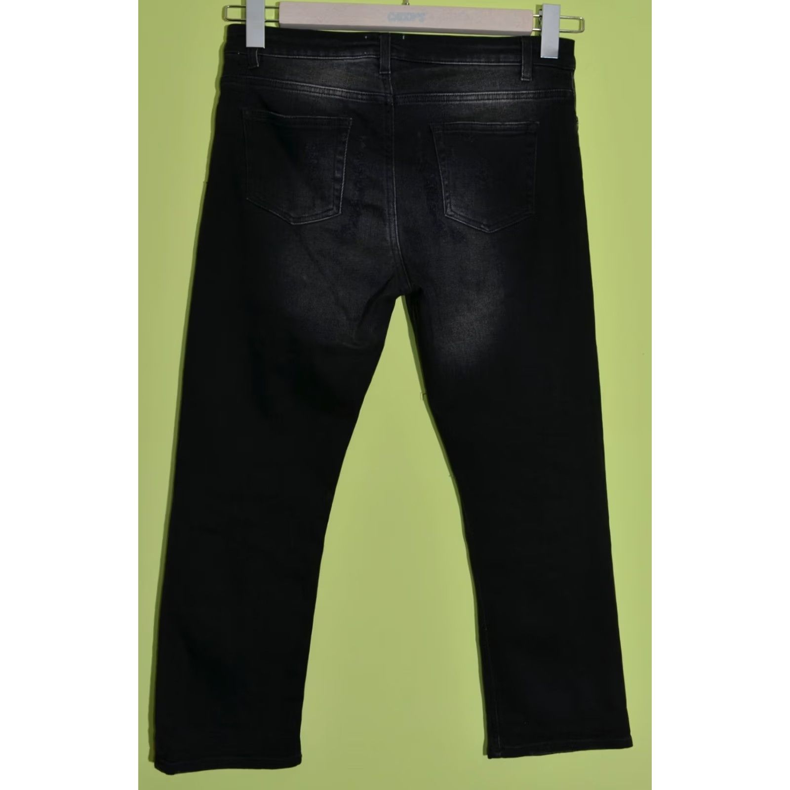 Acne Studios ACNE STUDIOS Women's Jeans Black Size 34 Regular Cotton Elastane Straight 34 34 Black Womens Jeans Size 24" / US 00 / IT 34 - 3 Thumbnail